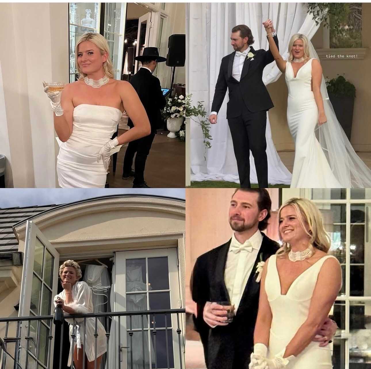 Bride with a flawless, transfer-resistant wedding-day spray tan